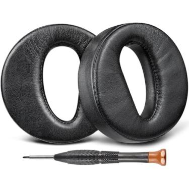 Imagem de SOULWIT Almofadas De Substituição Para Fones Ouvido Sony Mdr-Z7 (Mdrz7)/Mdr-Z7M2 (Mdrz7M2), Couro Proteico Macio, Espuma Alta Densidade - Pretas