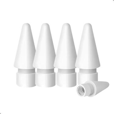 Imagem de Ponta Ponteira Substituição Compatível Apple Pencil 1 e 2 Geração Caneta 4 Unidades