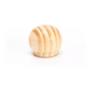 Imagem de 12 Puxador Pinus Botão Artesanato Madeira Gaveta Comoda - PEDREIRA ART