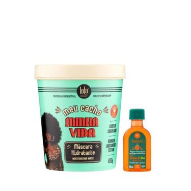 Imagem de Kit Lola Meu Cacho Minha Vida Masc 450ml + Pinga! Óleo Cenoura e Oliva