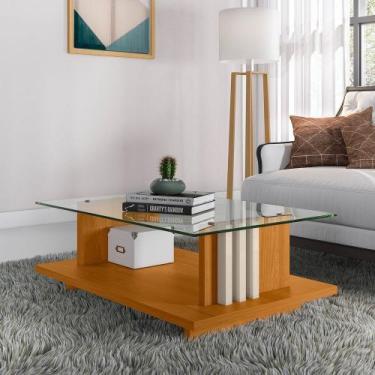 Imagem de Mesa de Centro para Sala de Estar Retangular Frizz - Madetec