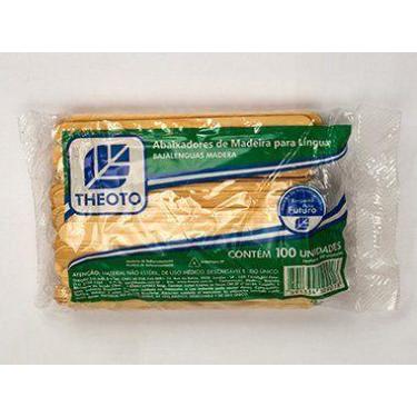 Imagem de Abaixador de Lingua  com 100 unidades Theoto - Pé de Apoio