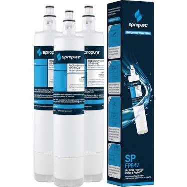 Imagem de SpiroPure Filtro de água de geladeira certificado pela NSF SP-FP847 compatível com filtro de água Fisher Paykel 847200 Fisher & Paykel FWC3 (pacote com 3)