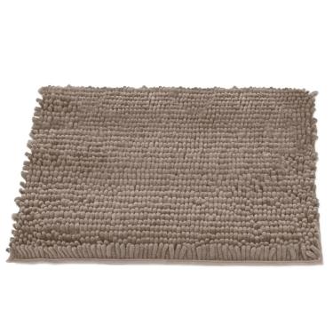 Imagem de Tapete Buettner Microfibra Antiderrapante Chenille Ginko 60cmx90cm Areia