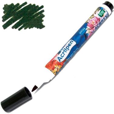 Imagem de Caneta Pra Tecido Acrilpen Acrilex 513- Verde Musgo