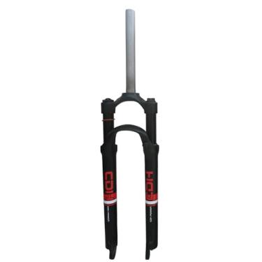 Imagem de CDHPOWER Garfo de suspensão de bicicleta de 66 cm/69,8 cm/73,7 cm, tubo reto de ombro único, bloqueio manual, liga de alumínio ultraleve (73,6 cm)
