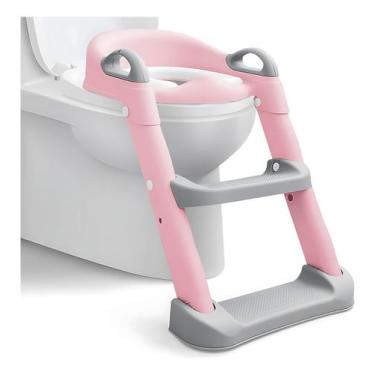 Imagem de Assento Redutor Infantil Escadinha P/ Vaso Sanitário Cinza - Tibaby, R