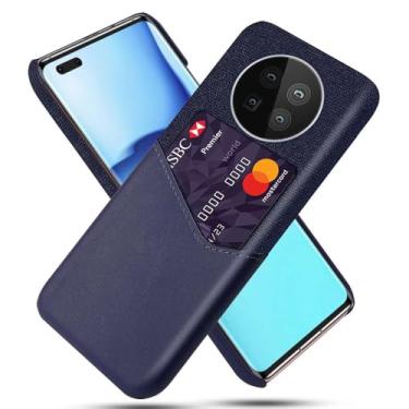 Imagem de Capa para Huawei Mate 40 PRO,Anti-deslizamento,Proteção contra quedas de 360°,Resistência à impressão digital,Tela e caso de couro PU com 1 slot de cartão atrás-Blue