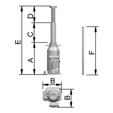 Imagem de Macaco Garrafa 8 T Hidráulico MT8I Bovenau