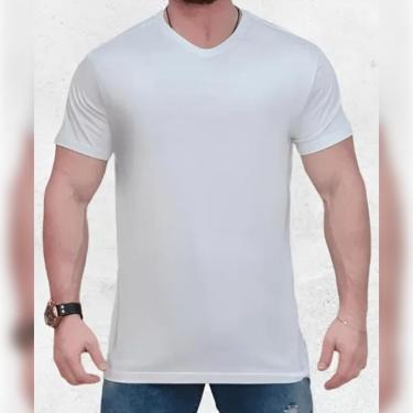Imagem de Camiseta Sagitta Gola V 100% Algodão Premium - Masculino-Masculino
