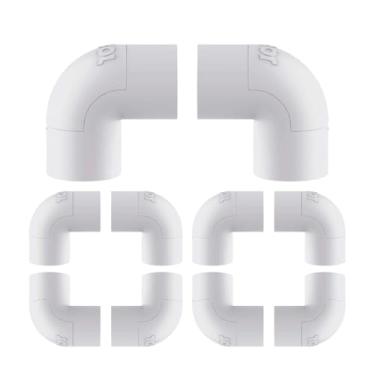 Imagem de Kit 10Un Cotovelo 90° C/Janela P/Eletroduto 1/2pol PVC Antichamas (Branco)