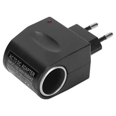 Imagem de Eacam Conversor de Energia de Carros AC para DC, Adaptador de Isqueiro de Cigarro 12V 1.5A de Carro, Indicador de Carregamento de LED Multifuncional, Adequado para (Plugue UE)