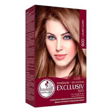 Imagem de Tonalizante Haskell Excllusiv Tom 800 Louro Claro