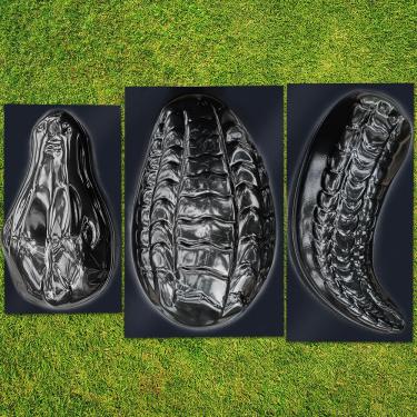 Imagem de Betonex Molde de jacaré de crocodilo 3D - molde decorativo de concreto - plástico ABS - forma de concreto grande de jardim jacaré - estátua de crocodilo reutilizável para jardim