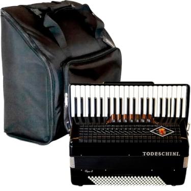 Imagem de Acordeon Todeschini Yw827 41 Teclas 120 Baixos Preto