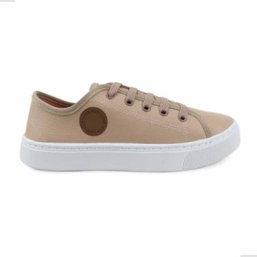 Imagem de Tênis Casual Feminino, Preto com Sola Branca, Confortável e Leve, Tamanhos 33-40 (Nude, BR, Adulto, Numérico, 36)