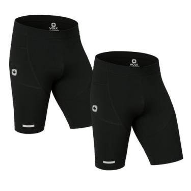 Imagem de Kit 2 Bermudas Ciclismo Corrida Térmica Segunda Pele Compressão Dryfit