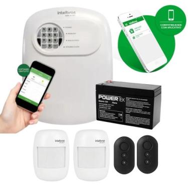 Imagem de Kit Alarme Sem Fio Intelbras ANM 24 NET 2 Sensores Infravermelhos e Ap