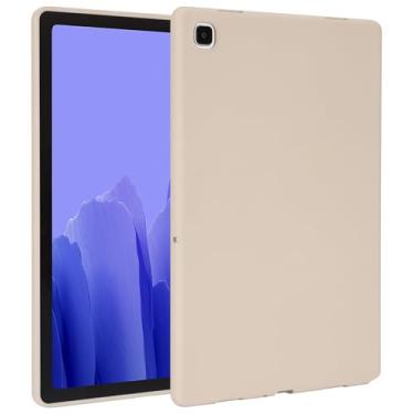 Imagem de UUcovers Para tablet Samsung Galaxy Tab A7 de 10,4 polegadas 2022/2020 (modelo: SM-T503/T509/T500/T505/T507), capa traseira de TPU macio e leve à prova de choque, capa de borracha de silicone, amarelo