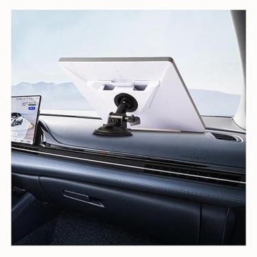 Imagem de HCHRVR Mini suporte para carro Starlink, equipado com um adaptador para combinar com o produto original, uma base de ventosa pegajosa, ângulo ajustável e fixação estável, garantindo uma instalação