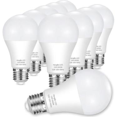 Imagem de Lâmpada LED HengBo 12W 6500K 1200lm E26 100W Equiv Pacote com 10 - Hen