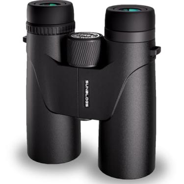 Imagem de Binóculos HD 12 x 42 para adultos de alta potência, binóculos à prova d'água super brilhantes prisma BAK4 com visão de pouca luz para observação de pássaros, caça ao ar livre, viagens, caminhadas
