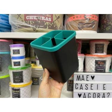 Imagem de Suporte Modular para Utensilios Preto e Verde - Tupperware
