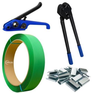 Imagem de Kit Esticador + Selador + Selo + Fita De Arquear Pet 16mm - Tiger Emba