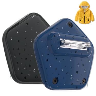 Imagem de Suporte de etiqueta de ar para crianças, IPX8 à prova d'água, pentagrama de policarbonato durável com clipe de pino, suporte infantil com etiqueta de ar oculto para Apple Air Tag, roupas adequadas