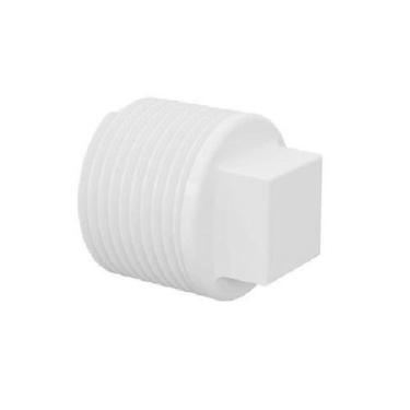 Imagem de Kit 3 Tampão Plug Pvc Roscável 1.1/2 Branco  50Mm  Tigre