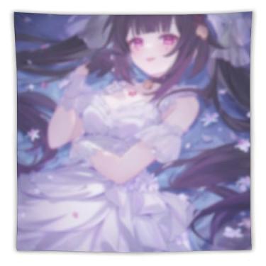 Imagem de LIEGBMEU Tapeçaria de biquíni sexy anime menina 152.4 cm x 152.4 cm interior exterior parede colcha arte decoração de tapeçaria caprichosa, AF428