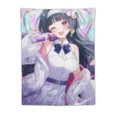 Imagem de LIEGBMEU Tapeçaria sexy sexy de anime menina 76.2 cm x 101.6 cm interior exterior parede colcha arte decoração de tapeçaria caprichosa, AF187