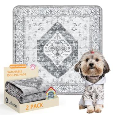 Imagem de Lahome Almofadas de xixi laváveis super absorventes para cães - proteção segura do chão - antiderrapantes, à prova de vazamento, almofadas reutilizáveis para treinamento, caixas e cercadinhos (pacote