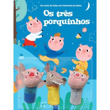 Imagem de Livro - Um conto de fadas com fantoches de dedos: Os Três Porquinhos