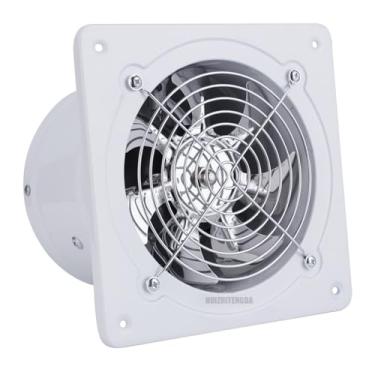Imagem de Ventilador de ventilação de janela de 4 polegadas Exaustor de exaustão, 20W/220V Ventilador de ventilação de metal da sala de estar, adequado para salas de estar, cozinhas e banheiros