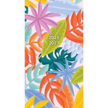 Imagem de Agenda de bolso 2026: Agenda de bolso mensal de dois anos (29 meses): agosto de 2025 - dezembro de 2027, 16,5 cm x 8,9 cm - Trópicos pastel