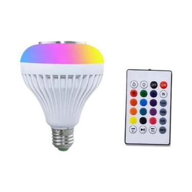 Imagem de Caixa De Som Bluetooth RGBW E27 Com Efeito De Iluminação LED Para Palc