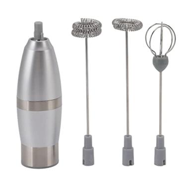 Imagem de Dioche Frother de Leite Portátil Elétrico para café, Liquidificador de Mão Portátil Com Batedor de Aço Inoxidável e Misturador de Bebidas Sem Fio, Espuma Rápida para Leite Cappuccino
