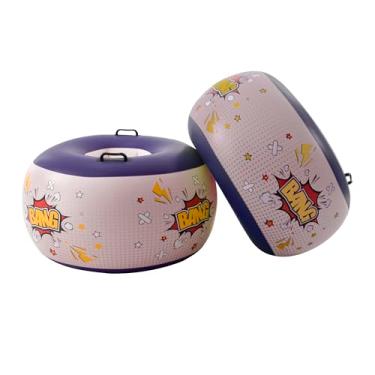 Imagem de DIMAR GARDEN 2 bolas de choque, bolas de sumo, bola inflável de hamster humano, bola de balanço, fantasia inflável de lutador de sumo para diversão ao ar livre, jogo de gramado, azul e branco