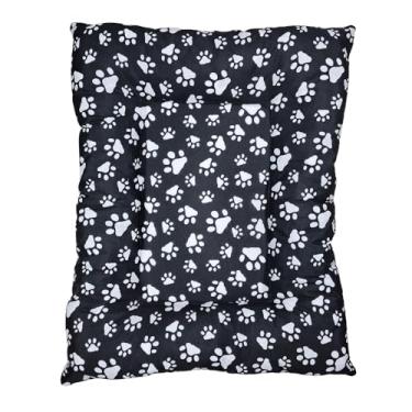 Imagem de Cama Pet Colchonete Macio Para Cachorro ou Gato Caminha Lavável com Zíper(Preto,P - 50x40cm)