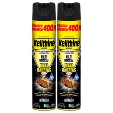 Imagem de Multi Inseticida Mata Baratas Mosquitos Insetos 400ml 2un - Kelldrin