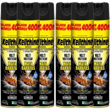 Imagem de Multi Inseticida Mata Baratas Mosquitos Insetos 400ml 6un - Kelldrin