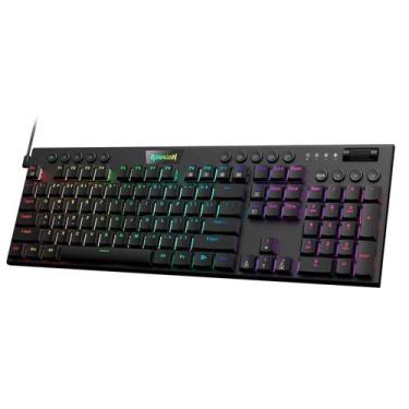 Imagem de Teclado Gamer Redragon Horus K619W-RGB-SP RGB Switch Red, preto