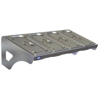 Imagem de Condimentadora de Parede 4 Cubas Inox 1/4 65mm - Aisa - AISA DO BRASIL