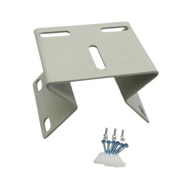 Imagem de IEUDNS Suporte de parede, suporte de montagem para câmera de vigilância por vídeo, prateleira de canto multifuncional profissional resistente para câmera, Branco