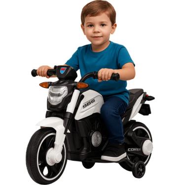 Imagem de MotInha Elétrica Infantil Bang Toys Syren X2 Branca 12V