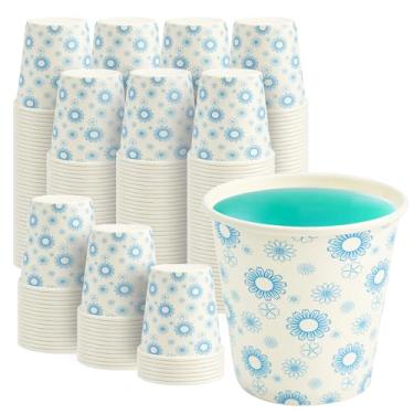 Imagem de RACETOP [Pacote com 300] Copos de papel de 85 g, copos de banheiro 85 g, copos de papel de banheiro descartáveis, copos pequenos para enxaguante bucal, ideais para festas, viagens, eventos