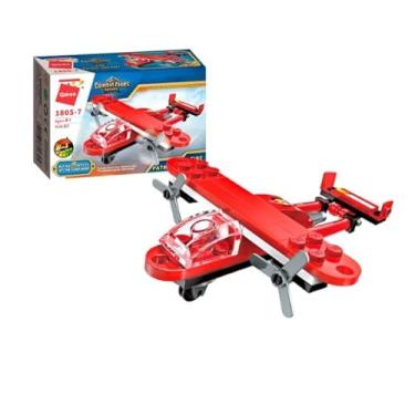 Imagem de Keepplay Bloco de Montar Avião de Bombeiro Combat Zones Super Bombeiro