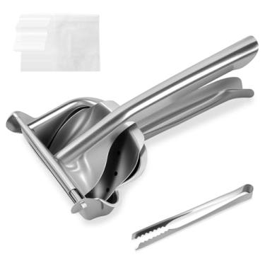 Imagem de Espremedor de frutas, espremedor manual, espremedor manual para limão, espremedor manual para laranja, alça ergonômica, extrator de frutas fácil de limpar para limão