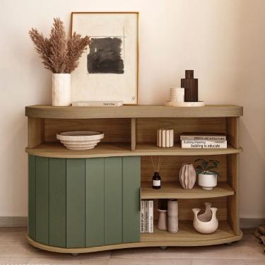 Imagem de Aparador Buffet Ripado Flex 1 Porta de Correr Magnum Artely